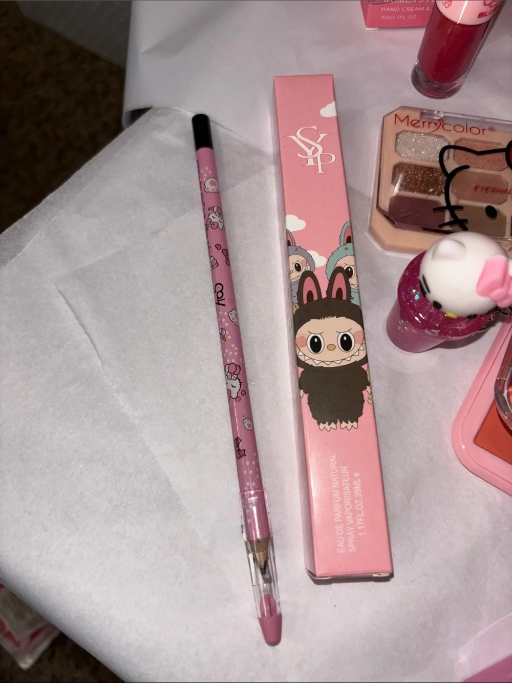 Hello Kitty Pink Kids Accessories and Makeup Play Set